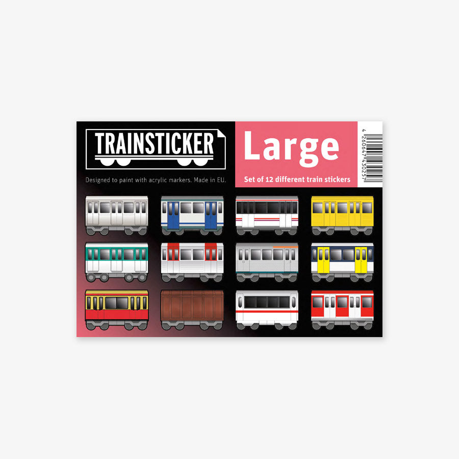 Underpressure Trainsticker Large 12 Pcs. (A5)