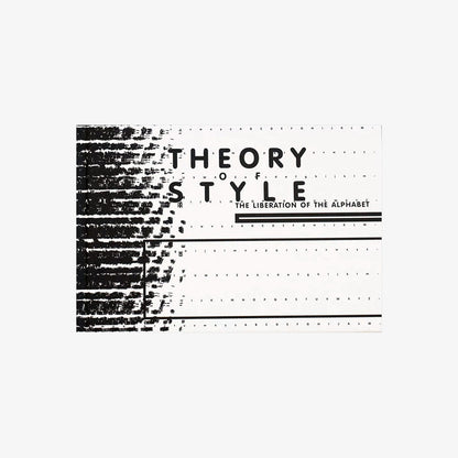 Theorie des Style / Theory of Style - English