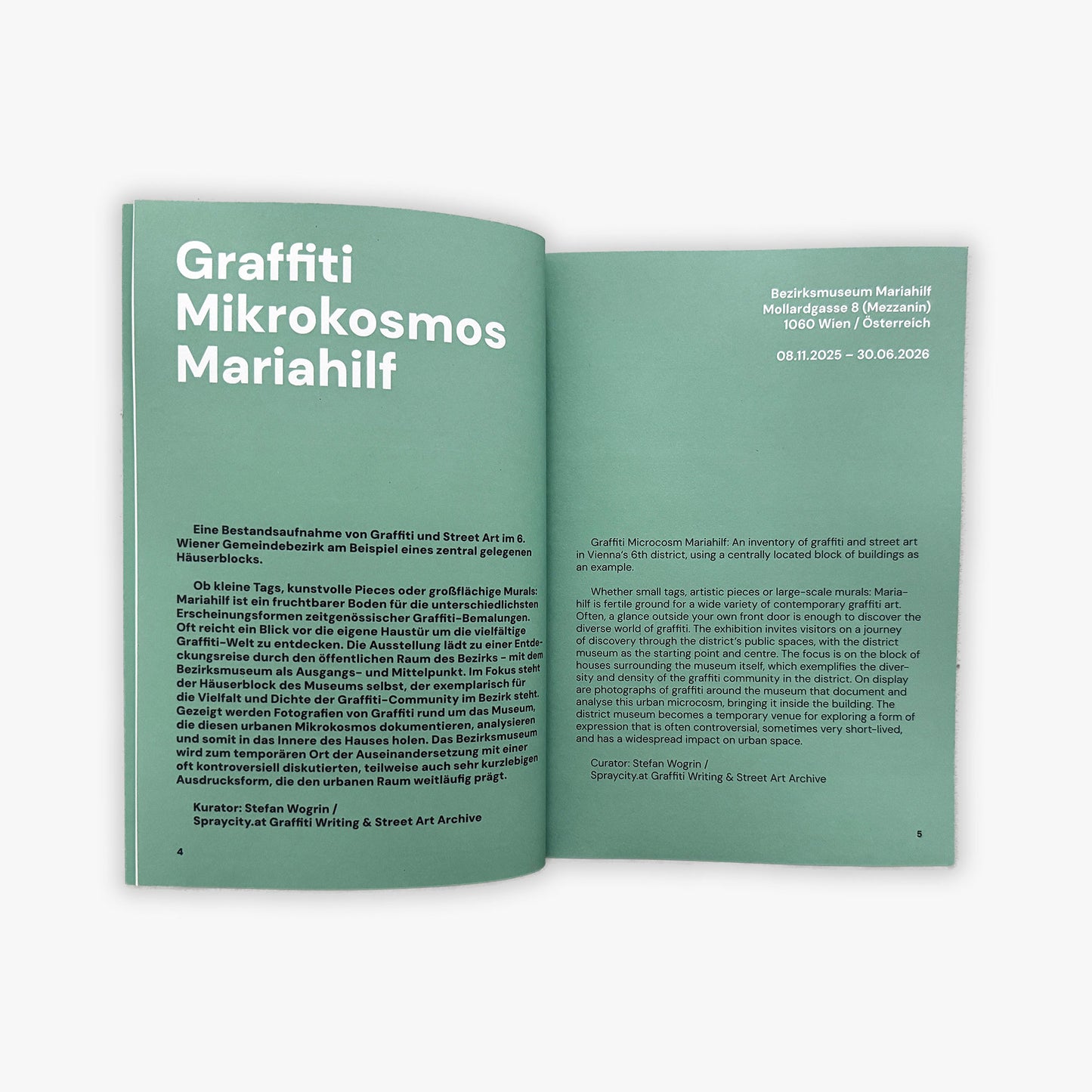 Graffiti Mikrokosmos Mariahilf – Ausstellungskatalog