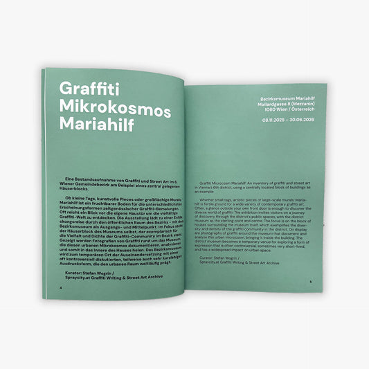 Graffiti Mikrokosmos Mariahilf – Ausstellungskatalog