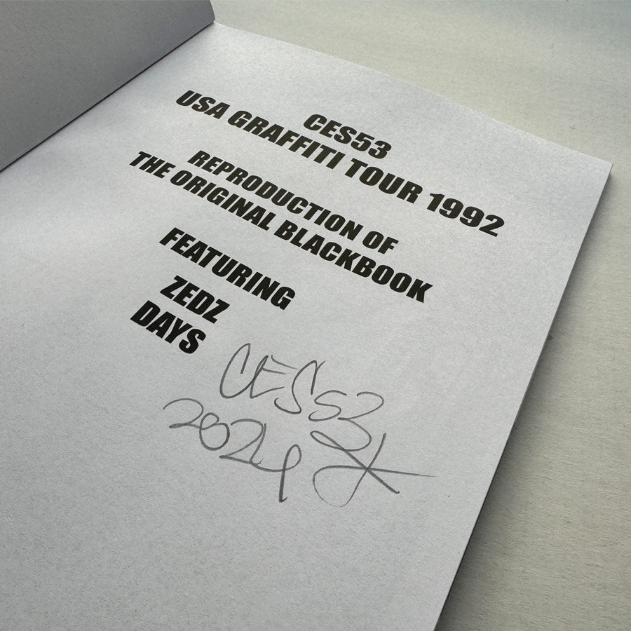 CES53: USA Graffiti Tour 1992 - Zine (Signed)