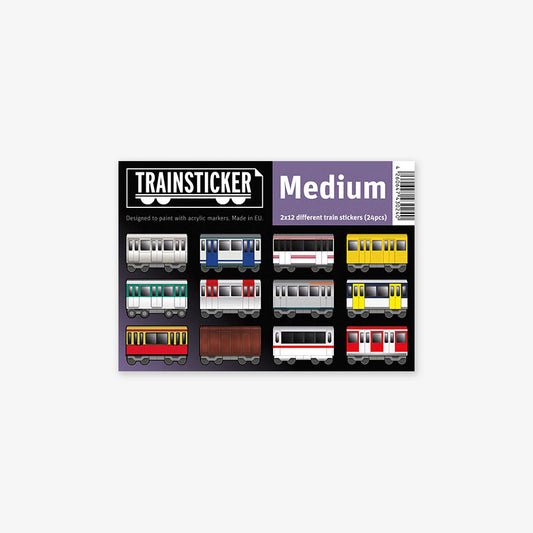 Underpressure Trainsticker Medium 24 Pcs. (A6)