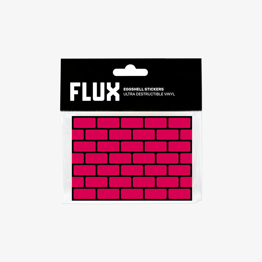 FLUX Eggshell Stickers 50 pcs Bricks Magenta