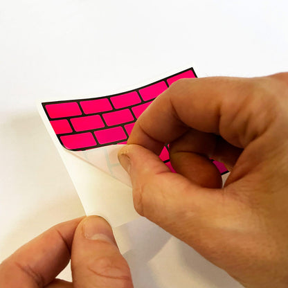 FLUX Eggshell Stickers 50 pcs Bricks Magenta