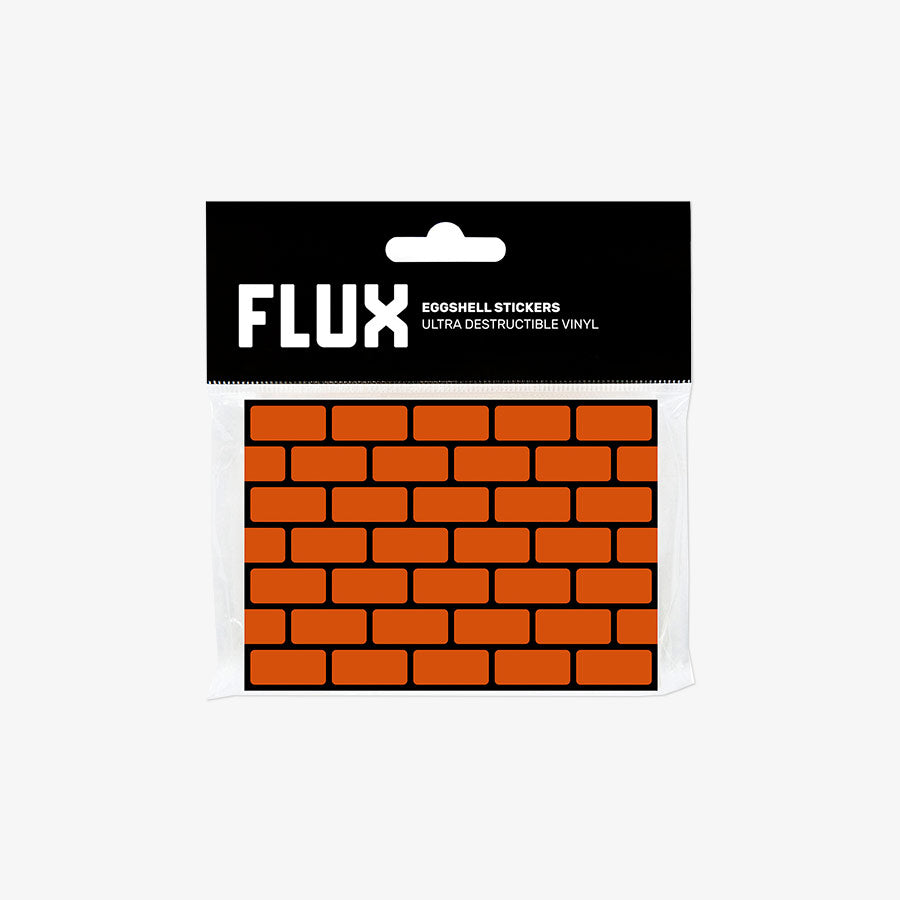 FLUX Eggshell Stickers 50 pcs Bricks Orange