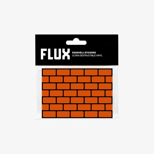 FLUX Eggshell Stickers 50 pcs Bricks Orange