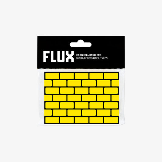 FLUX Eggshell Stickers 50 pcs Bricks Yellow