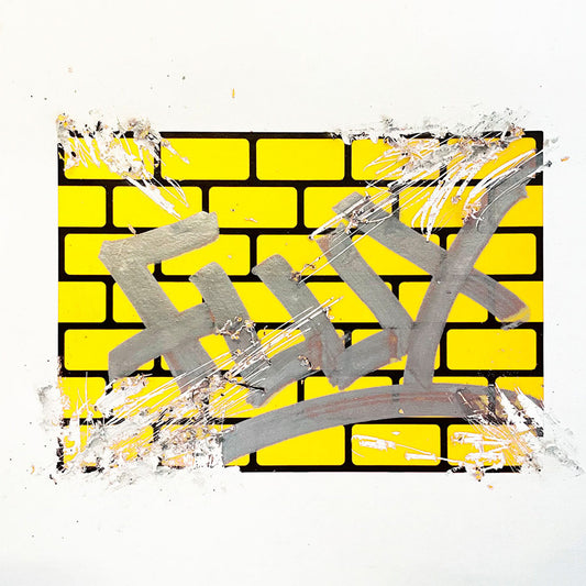 FLUX Eggshell Stickers 50 pcs Bricks Yellow