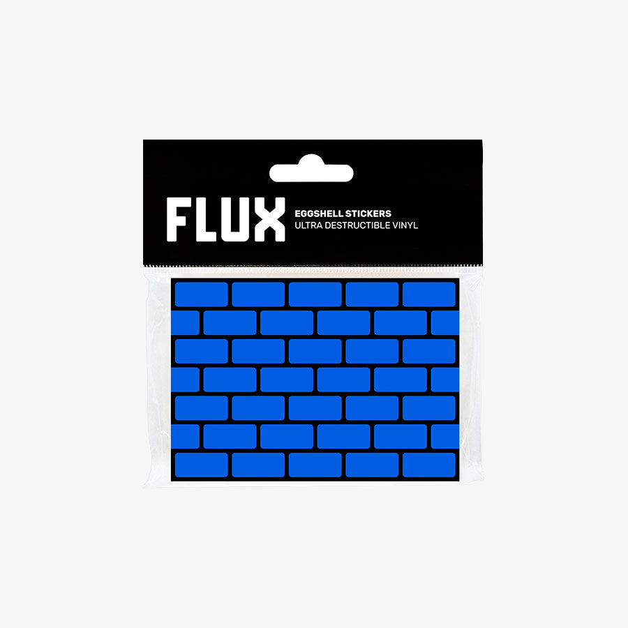 FLUX Eggshell Stickers 50 pcs Bricks Blue