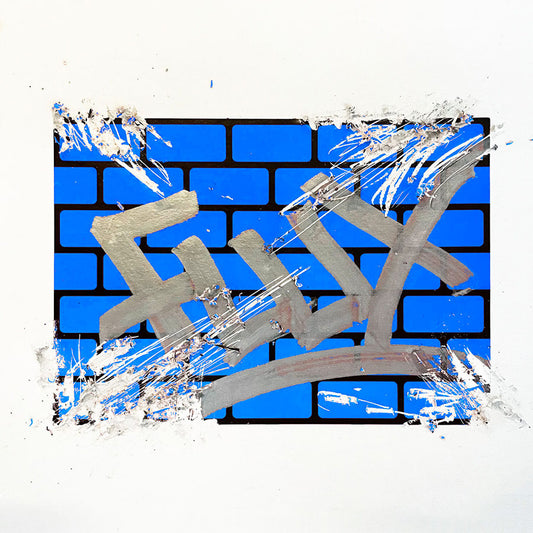 FLUX Eggshell Stickers 50 pcs Bricks Blue