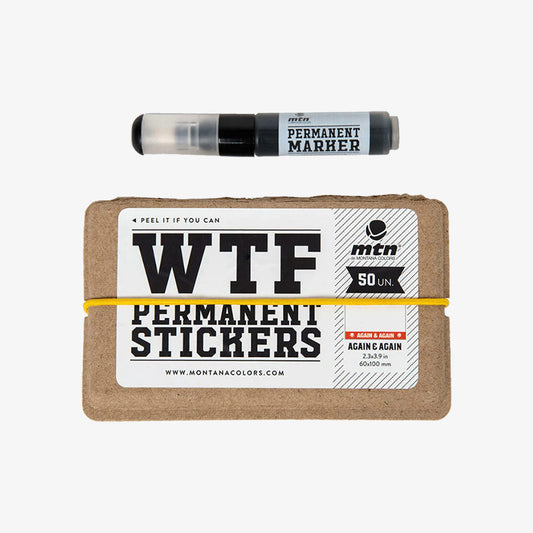 MTN WTF Again & Again Stickers (50 pcs) & Marker