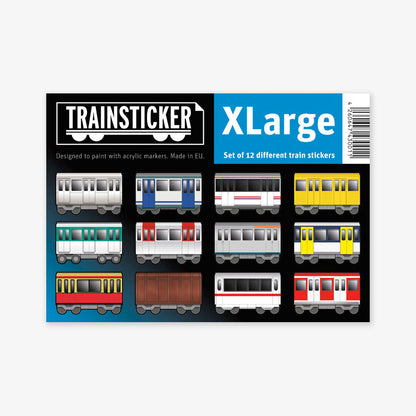 Underpressure Trainsticker 12 Pcs. (A4)