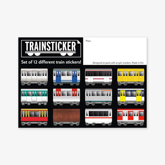 Underpressure Trainsticker 12 Pcs. (A4)