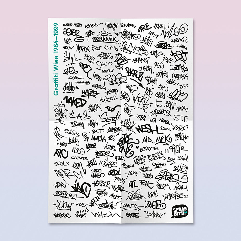 Graffiti Wien #1 (1984–1999) + A2 Poster (folded)