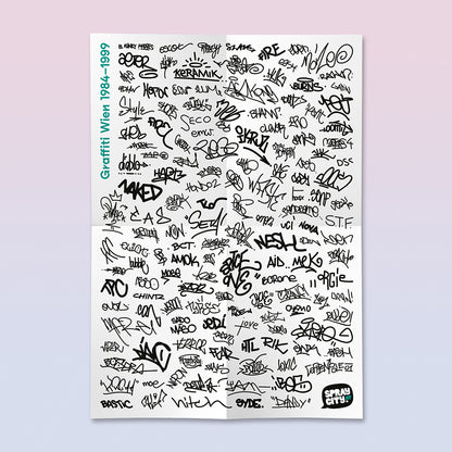 Graffiti Wien #1 (1984–1999) + A2 Poster (folded)