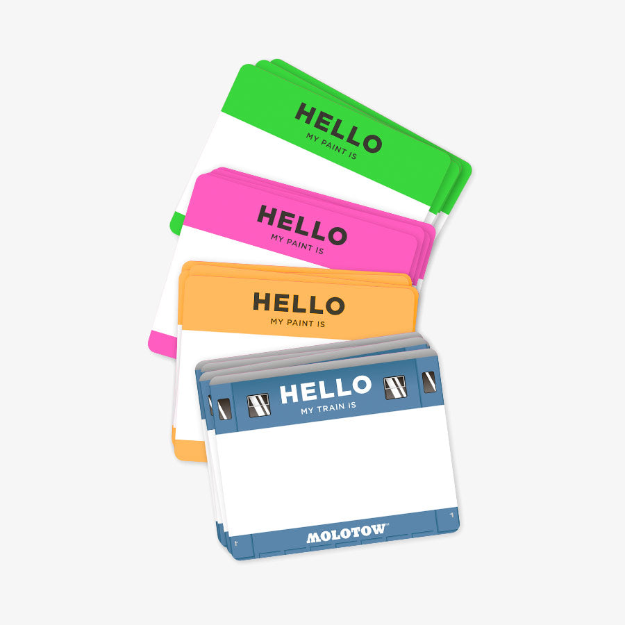 Molotow "HELLO my paint is" Sticker Set